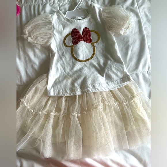 Disney Other - Minnie Mouse sequin shirt and tulle skirt